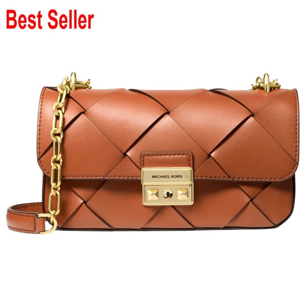 Quilted Leather Convertible Chain Shoulder Bag with Adjustable Strap